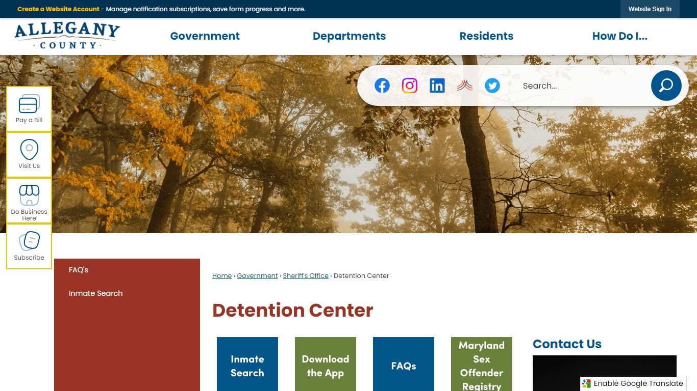 Detention Center | Allegany County, MD