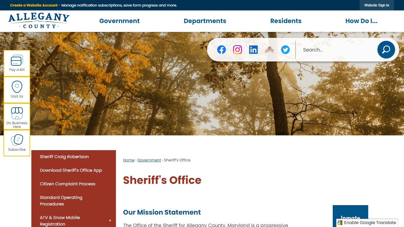 Sheriff's Office | Allegany County, MD
